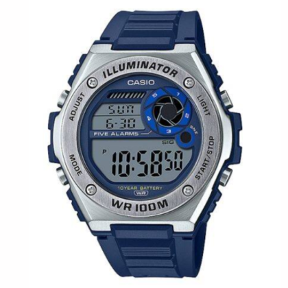 Casio General MWD-100H-2AV Blue Resin Band Men Watch